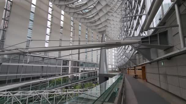 Tokyo International Forum Early Morning September 2022 — Stockvideo