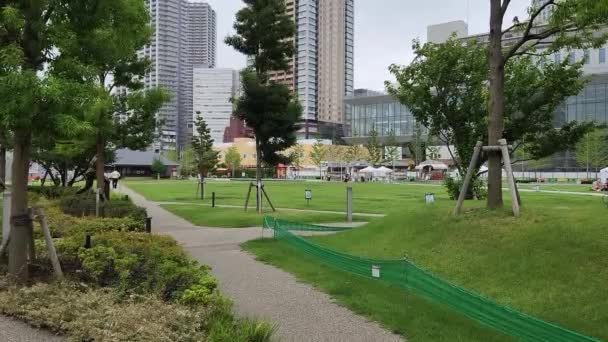 Tokyo Ikebukuro Ike Sunpark Early Morning September 2022 — стоковое видео