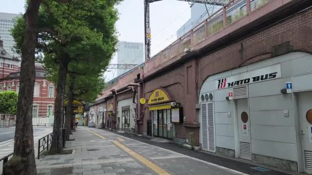 Tokyo Marunouchi Otemachi Early Morning September 2022 — Stockvideo