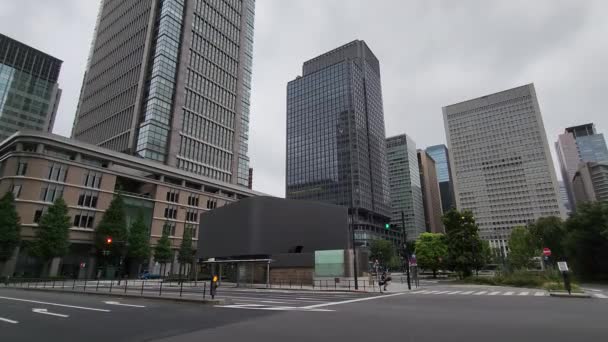 Tokyo Marunouchi Otemachi Early Morning September 2022 — Stockvideo