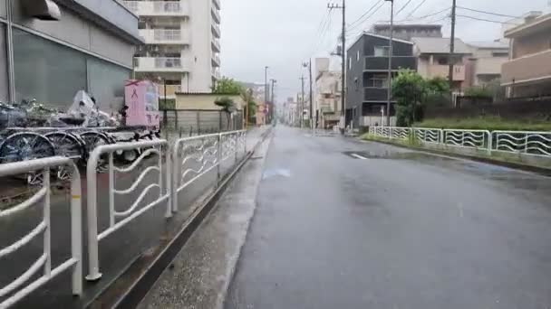 Tokyo Yerleşim Alanları Yağmur Döngüsü 2022 — Stok video