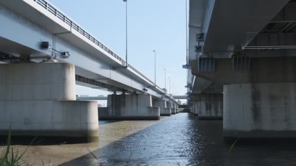 Ландшафт Річки Токіо Аракава 2022 Серпня — стокове відео