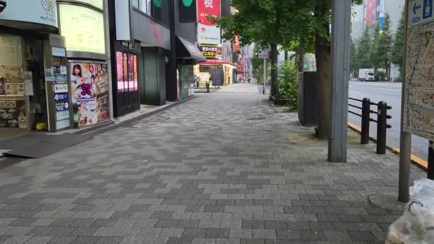 Tokyo Akihabara Рано Вранці Вересня 2022 Року — стокове відео