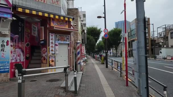 Tokio Shin Okubo Früh Morgens September 2022 — Stockvideo