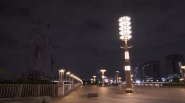 Tokyo Odaiba Dönme dolabı Gece Manzarası 'nı söküyor Eylül 2022