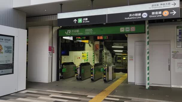 Tokyo Metro Estación Shibuya Septiembre 2022 — Vídeos de Stock