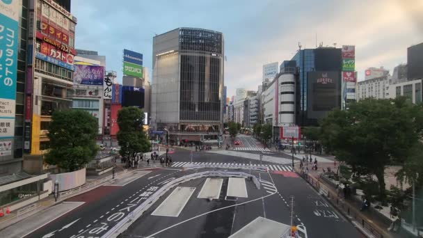 Tokio Shibuya Temprano Mañana Septiembre 2022 — Vídeo de stock