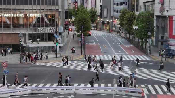 Токийский Сибуя Ранним Утром Сентябрь 2022 — стоковое видео