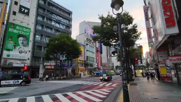 Tokio Shibuya Temprano Mañana Septiembre 2022 — Vídeos de Stock
