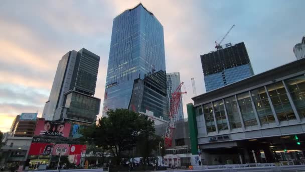 Tokyo Shibuya Kora Reggel Szeptember 2022 — Stock videók