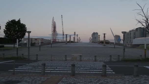 Tokio Odaiba Ferris Demontaż Koła Wrzesień 2022 — Wideo stockowe