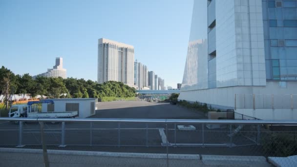 Τόκιο Odaiba Shiokaze Park Νωρίς Πρωί 2022 — Αρχείο Βίντεο