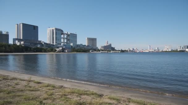 Τόκιο Odaiba Seaside Park Νωρίς Πρωί 2022 — Αρχείο Βίντεο