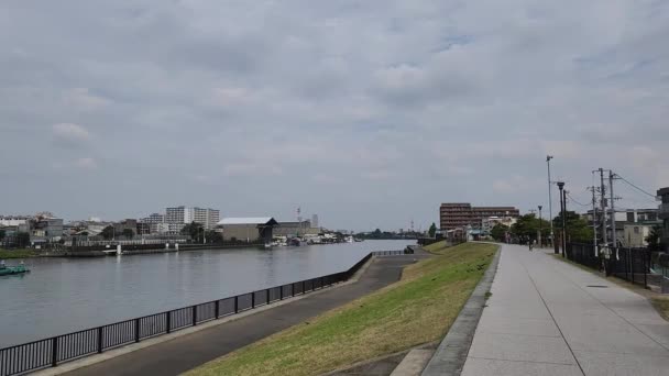 Ποταμός Edogawa Του Τόκιο 2022 — Αρχείο Βίντεο