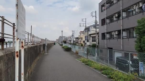 Tokio Stara Rzeka Edogawa 2022 — Wideo stockowe