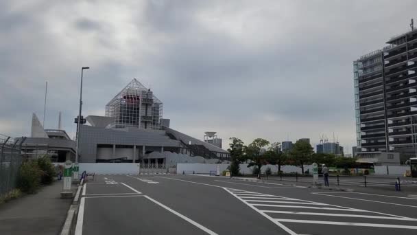Tokios Harumi Anlegestelle Oktober 2022 — Stockvideo