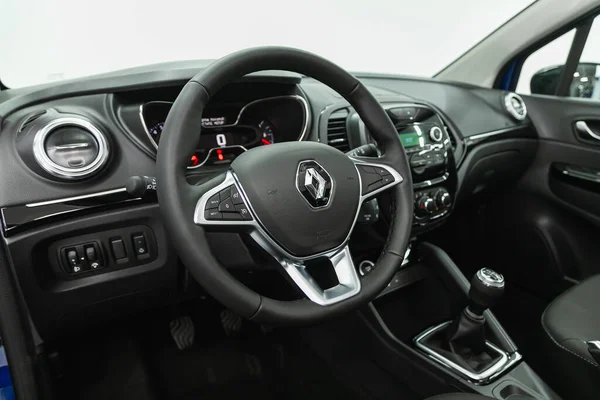 Novosibirsk Rusia Julio 2021 Renault Kaptur Vista Interior Del Coche — Foto de Stock