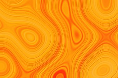 Güzel turuncu su dokusu vektör tasarımı 3D çizim. Soyut kaotik pop sanatı su yüzeyi deseni. 