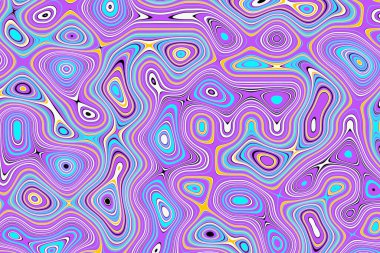 3D çizim Colordul su deseni, doku. Soyut kaotik pop sanatı su yüzeyi deseni. Yaz arkaplanı için harika