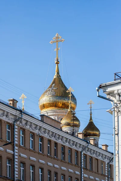 Moscow Russia October 2021 Church Sunday Christ Blue Sky — Stock Photo, Image