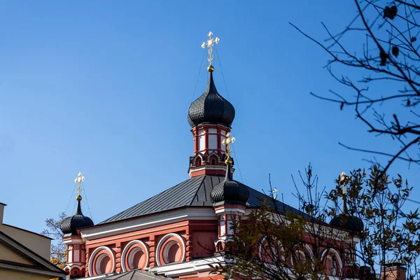 Москва Росія Жовтня 2021 Закриття Монастиря Різдва Проти Блакитного Неба — стокове фото