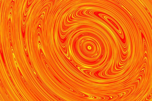 オレンジ色の線の3Dイラストの行 幾何学的背景 パターン — ストック写真