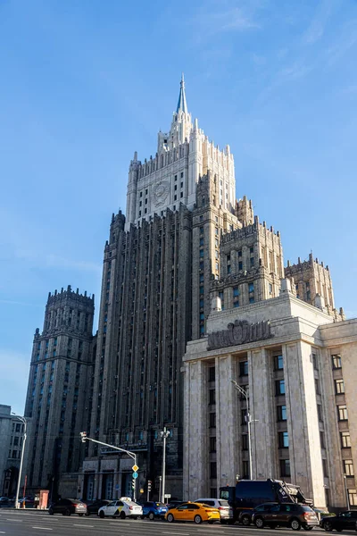 Moscú Rusia Octubre 2021 Vista Una Calle Ciudad Autónoma Con —  Fotos de Stock