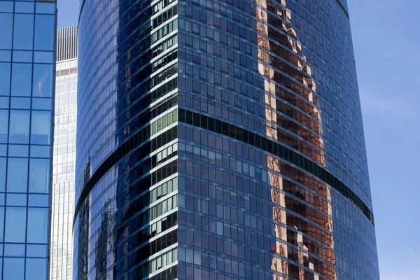 Modernos Edificios Oficinas Distrito Financiero Centro Internacional Negocios Durante Día — Foto de Stock