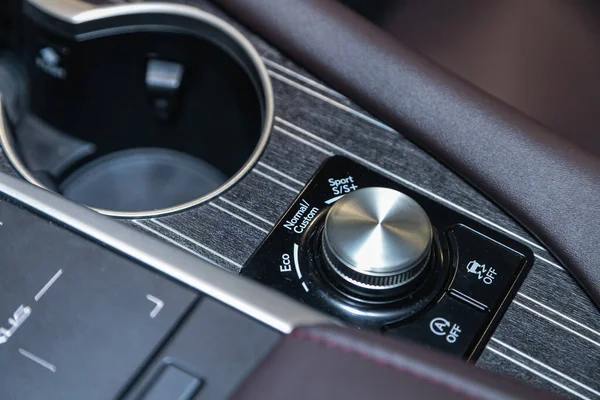 Novosibirsk Russia October 2021 Lexus Close Shot Modern Central Console — 스톡 사진