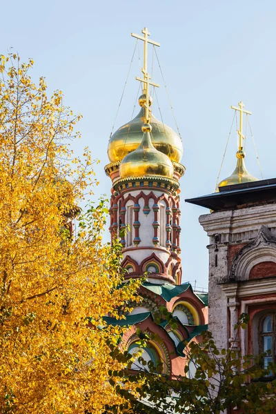 Moskau Russland Oktober 2021 Die Kuppel Der Alten Orthodoxen Kirche — Stockfoto