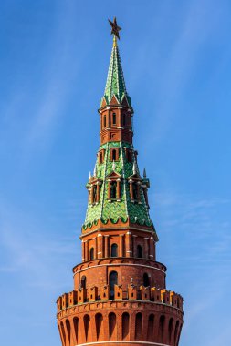 Moskova, Rusya - 15 Ekim 2021: Moskova Kremlin, Rusya