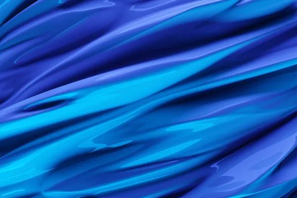 Akan Kumaşın Boyutlu Mavi Arkaplanı Pürüzsüz Yumuşak Teknoloji Geometri Arka — Stok fotoğraf
