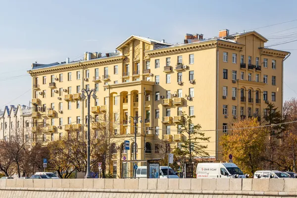 Moskau Russland Oktober 2021 Die Fassade Ist Ein Klassischer Steinbau — Stockfoto