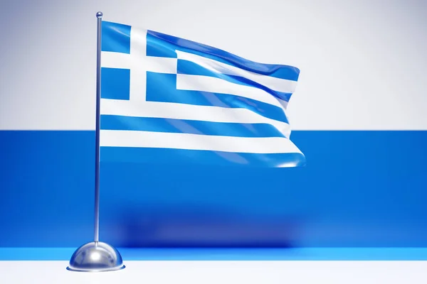 Ilustración Bandera Nacional Grecia — Foto de Stock