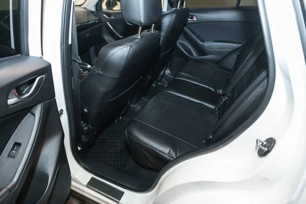 Novoszibirszk Oroszország 2021 Október Mazda Car Interior Part Back Seats — Stock Fotó