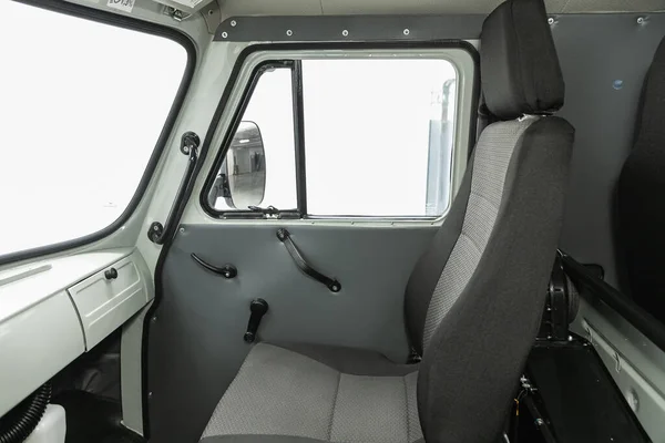 Novosibirsk Rusia Oktober 2021 Uaz Van Desain Interior Penumpang Mobil — Stok Foto