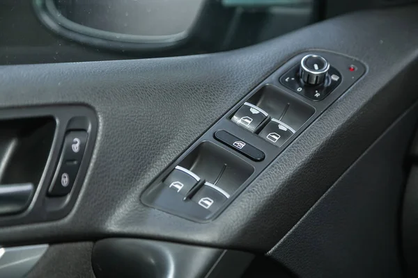 Новосибірськ Росія Листопад 2021 Volkswagen Tiguan Close Side Door Buttons — стокове фото