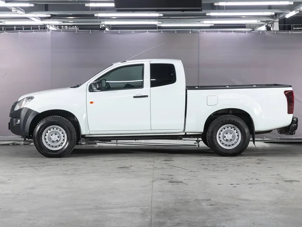 Novosibirsk Rusia Noviembre 2021 Isuzu Max Blanco Vista Lateral Recogida — Foto de Stock