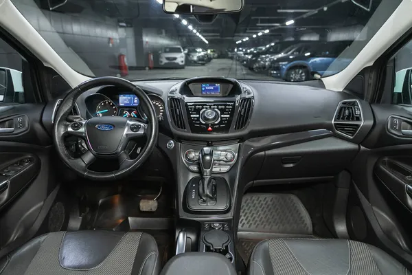 Novosibirsk Rusland November 2021 Ford Kuga Details Cockpit Interieur Cabine — Stockfoto