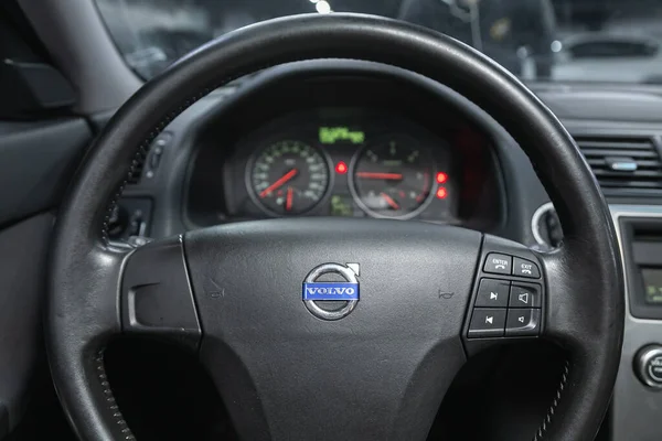 Novosibirsk Ρωσία Νοεμβρίου 2021 Volvo V50 Λεπτομέρειες Καμπίνας Εσωτερικού Θαλάμου — Φωτογραφία Αρχείου