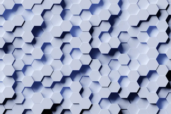 Ilustrace Modrých Trubic Sada Tvarů Monokromatickém Pozadí Vzor Pozadí Geometrie — Stock fotografie