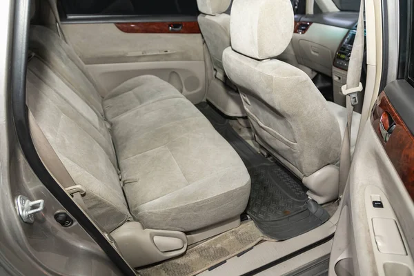 노보시비르스크 러시아 2021 Toyota Ipsum Car Internal Beige Back Seats — 스톡 사진