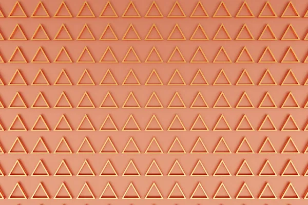 Illusztráció Sorok Arany Háromszögek Parallelogram Minta Technológiai Geometriai Háttér — Stock Fotó