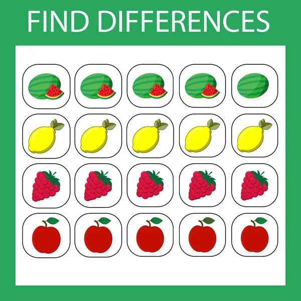 circle the small fruits, Find Big or Small worksheet for kids