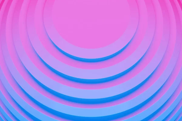 ステレオ紫 青のストライプの3Dイラスト 波のような幾何学的な縞 概要輝線の交差パターン — ストック写真