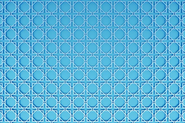 Illustration Rows Blue Polygones Parallelogram Pattern Technology Geometry Background — Stock Photo, Image