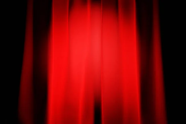 有褶皱的红色天然织物的纹理的3D图解 摘要背景从天然美丽面料的特写 红色窗帘 舞台帷幕 — 图库照片