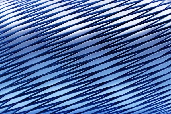 Ilustração Linhas Listras Azuis Flanqueando Células Conjunto Malha Fundo Azul — Fotografia de Stock