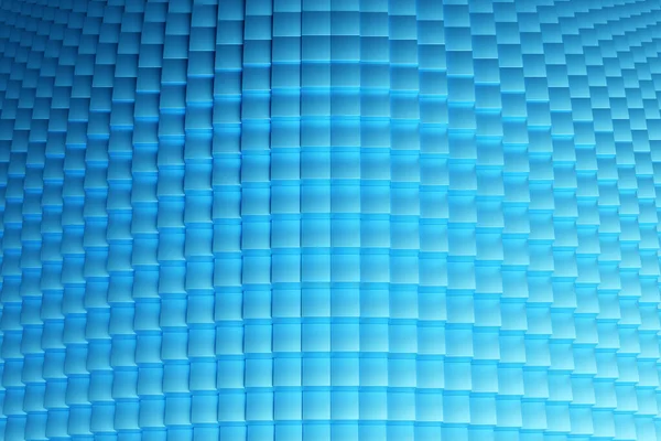 Illustration Rows Blue Squares Set Cubes Monocrome Background Pattern Geometry — Stock Photo, Image