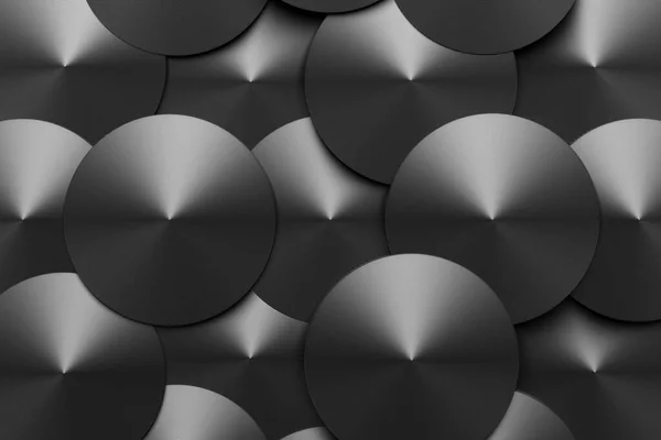 Иллюстрация Черного Круга Многоугольники Набор Фигур Монохромном Фоне Рисунок Геометрический — стоковое фото